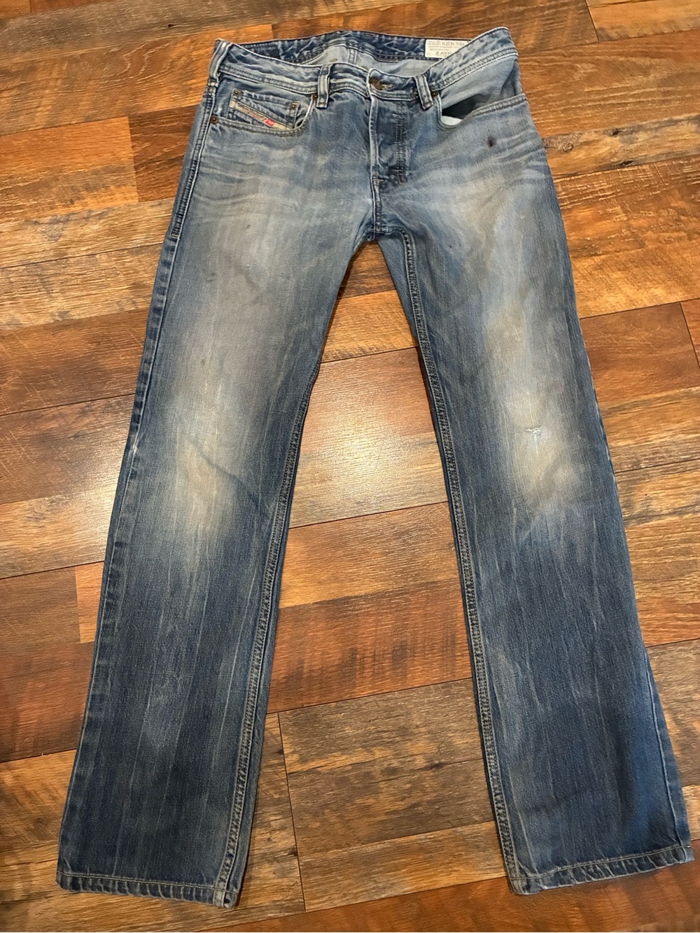 Diesel Men’s Bootcut Jeans Regular Fit Zatiny 29/32 Wash